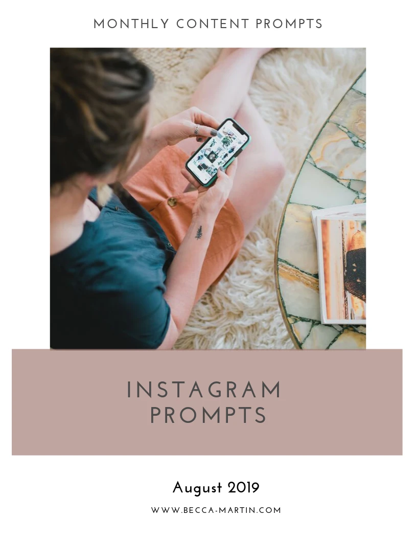 August Social Media Content Prompts